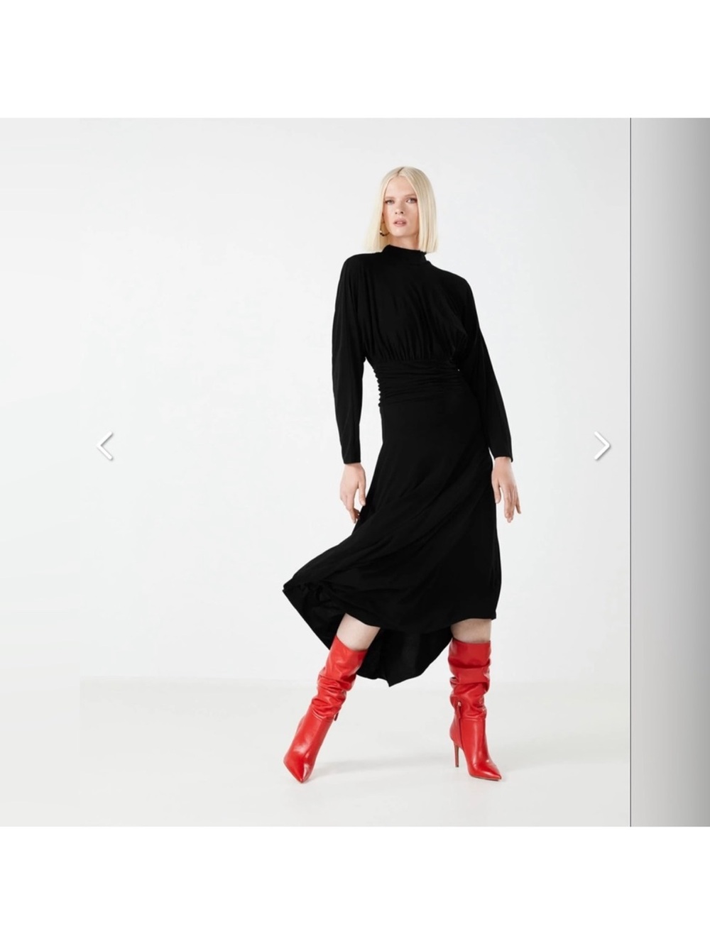 BCBG MAXAZRIA ANTONELLA TURTLENECK DRESS SIZE XS